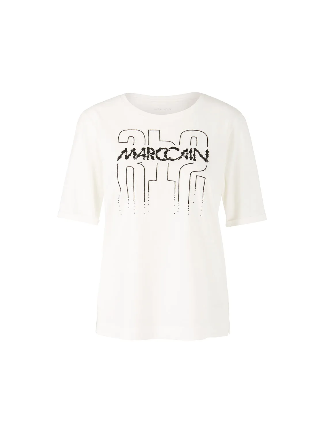 MarcCain T-shirt with Appliqué VS 48.08 J69