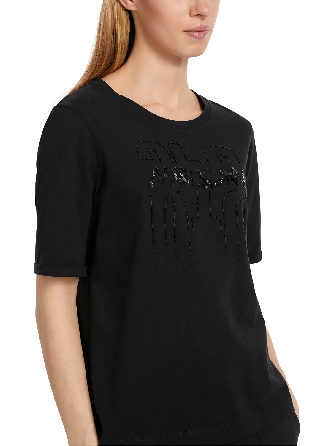MarcCain T-shirt with Appliqué VS 48.08 J69