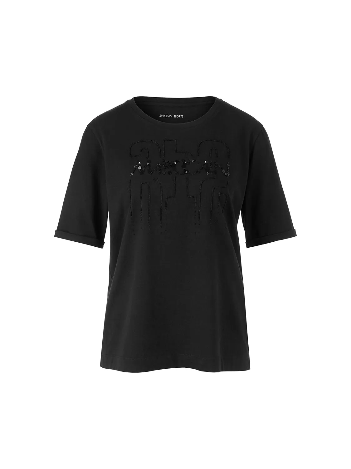 MarcCain T-shirt with Appliqué VS 48.08 J69