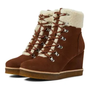 Marcel Shearling Wedge Booties
