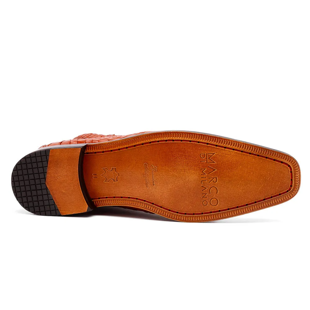 Marco Di Milano Pietro Honey Alligator Chukka Boots