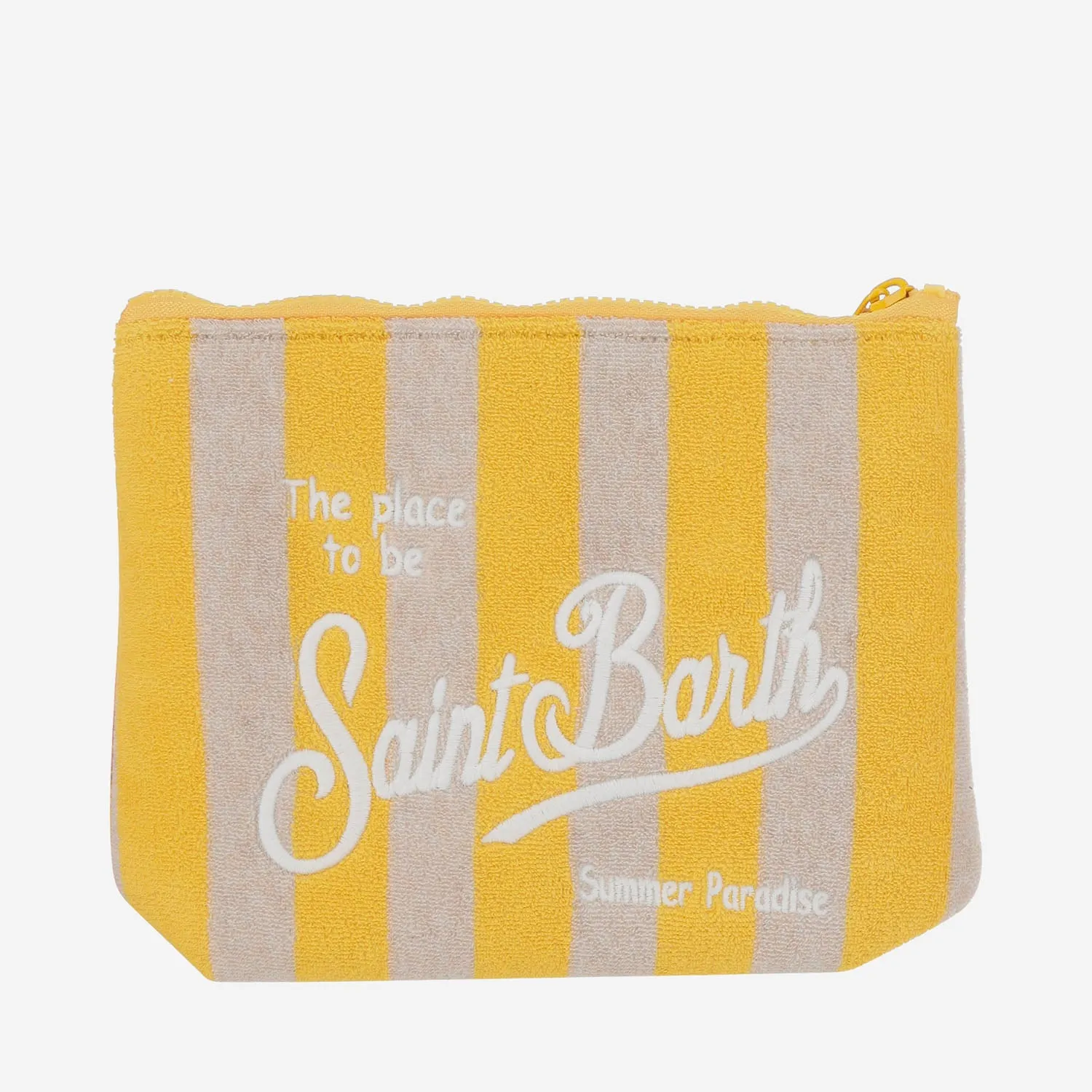 MC2 Saint Barth Fabric Clutch Bag med logotyp