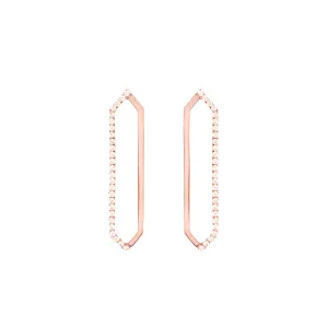 Me & You Earrings | Rose Gold