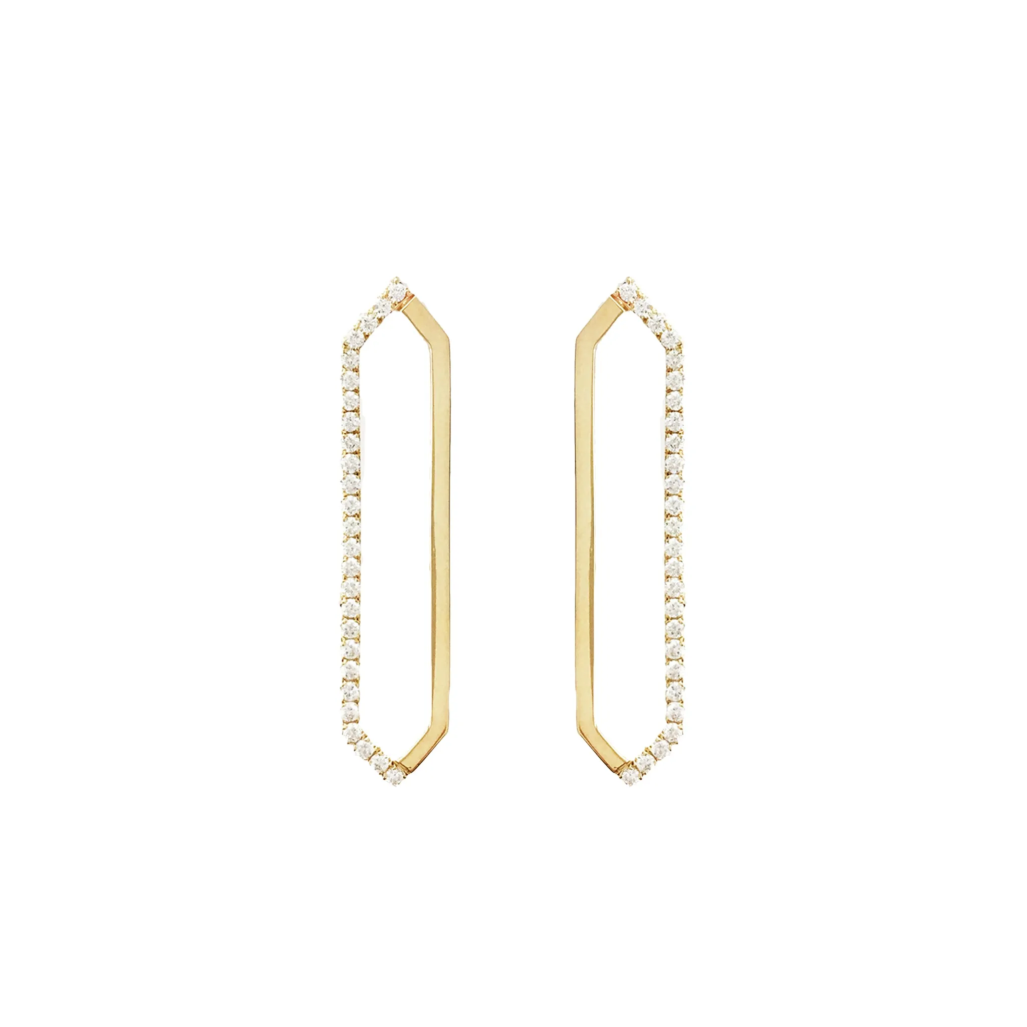 Me & You Earrings | Yellow Gold