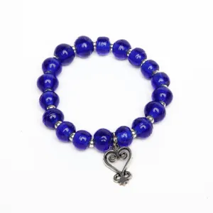 ME™ Recycled Glass Sankofa 7-inch Charm Bracelet