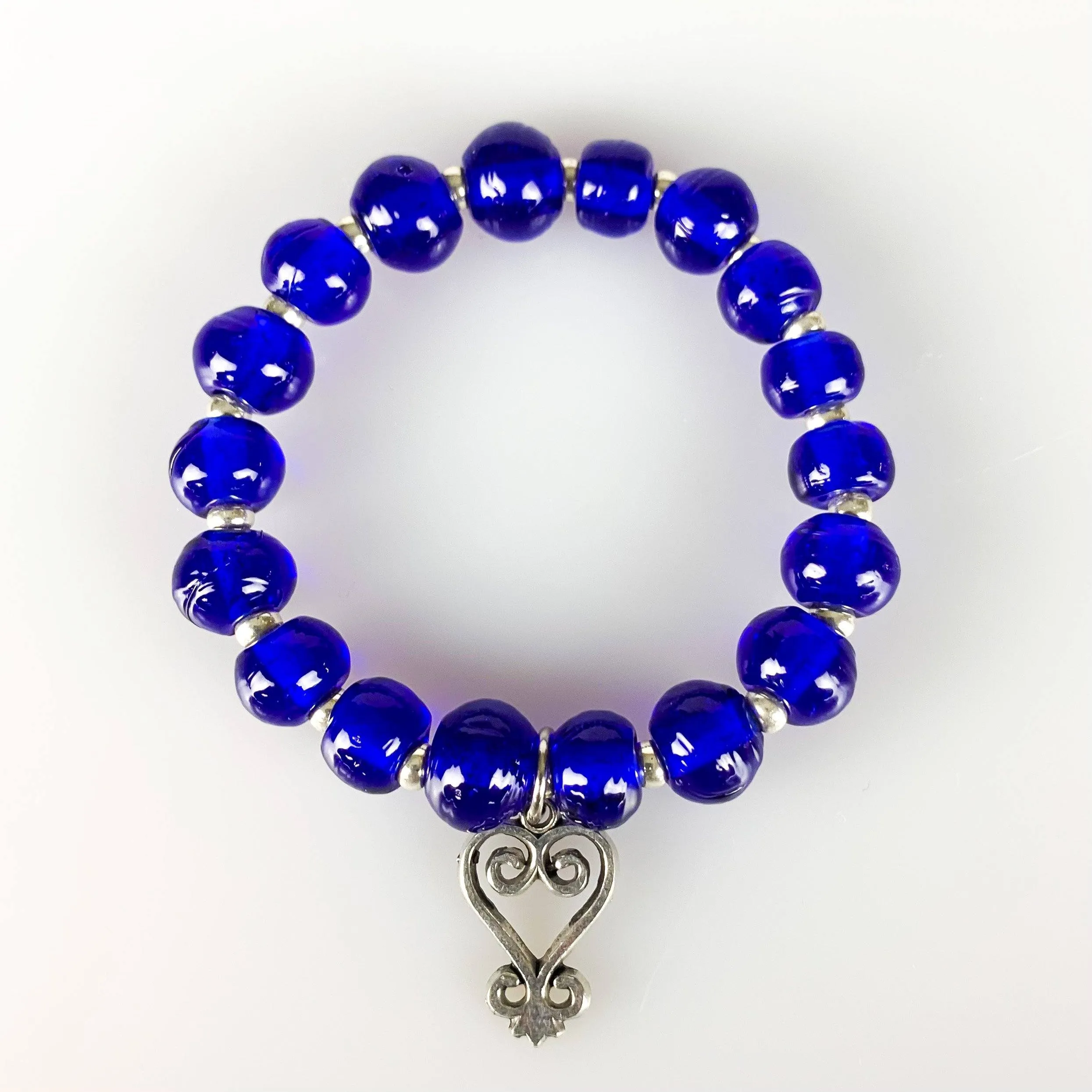 ME™ Recycled Glass Sankofa 7-inch Charm Bracelet