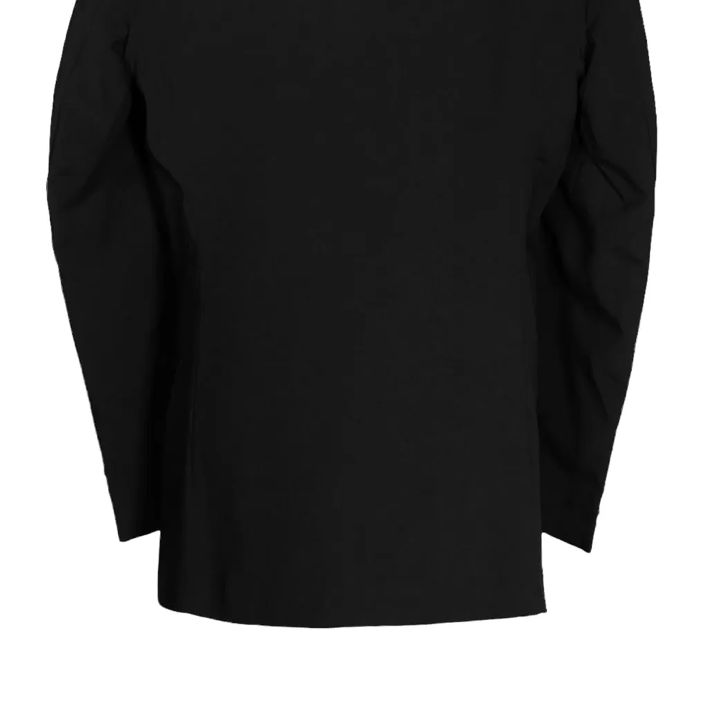 Men's Blazer Black Wool Blend Formal Jacket Sport Coat (44R)