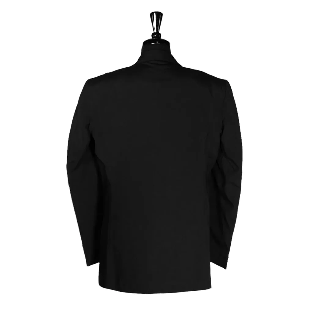 Men's Blazer Black Wool Blend Formal Jacket Sport Coat (44R)