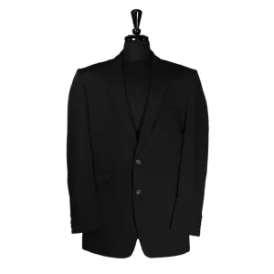 Men's Blazer Black Wool Blend Formal Jacket Sport Coat (44R)