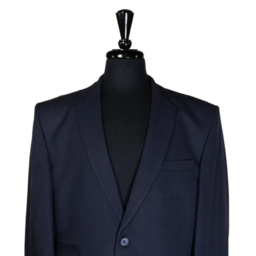Men's Blazer Navy Blue Wool Dress Formal Suit Jacket Sport Coat 42R
