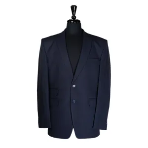 Men's Blazer Navy Blue Wool Dress Formal Suit Jacket Sport Coat 42R