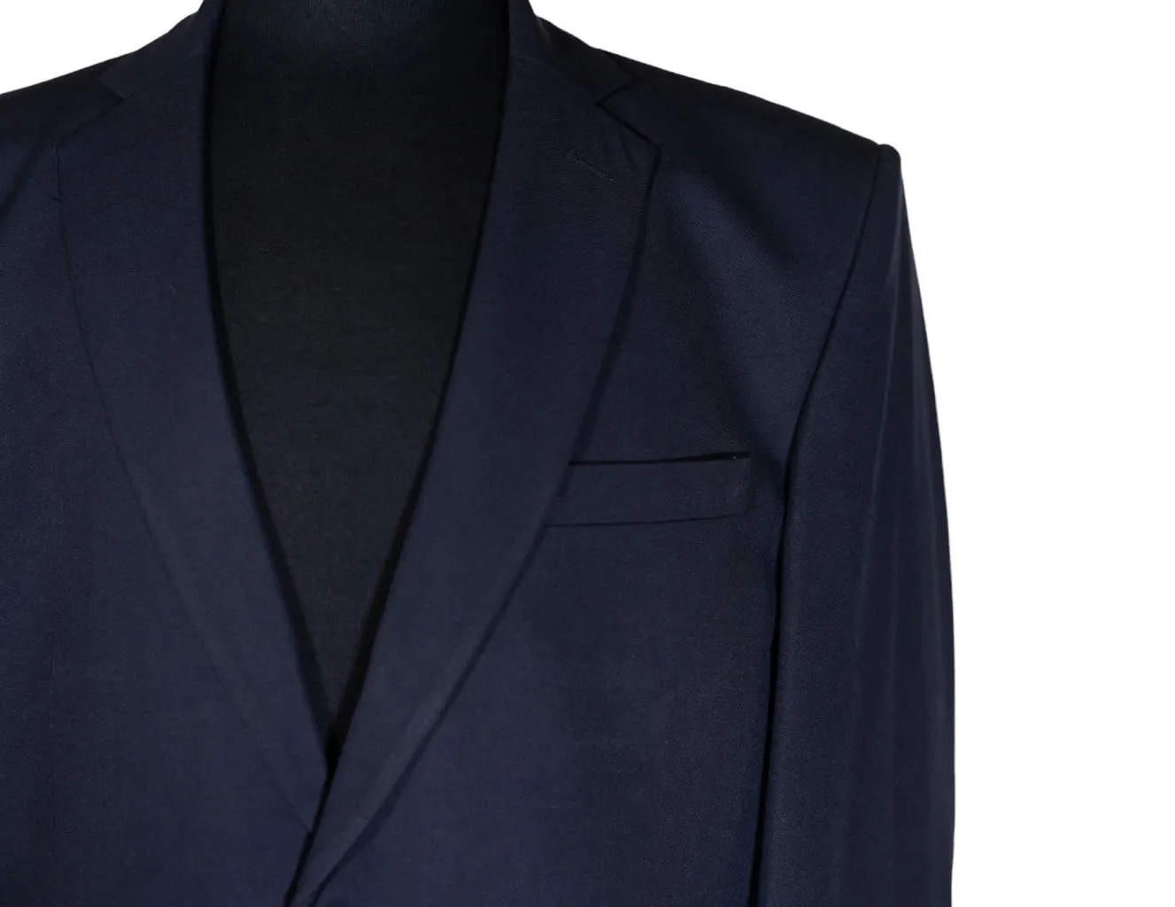 Men's Blazer Navy Blue Wool Dress Formal Suit Jacket Sport Coat 42R