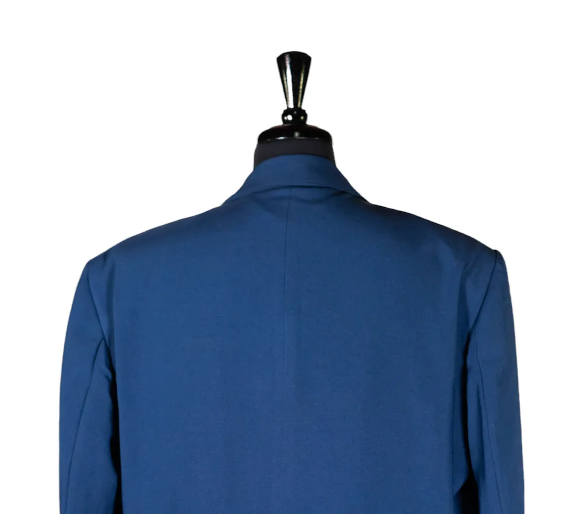 Men's Blazer Teal Blue Wool Handmade Suit Jacket Sport Coat (48R)