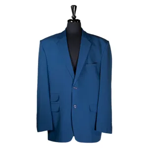 Men's Blazer Teal Blue Wool Handmade Suit Jacket Sport Coat (48R)