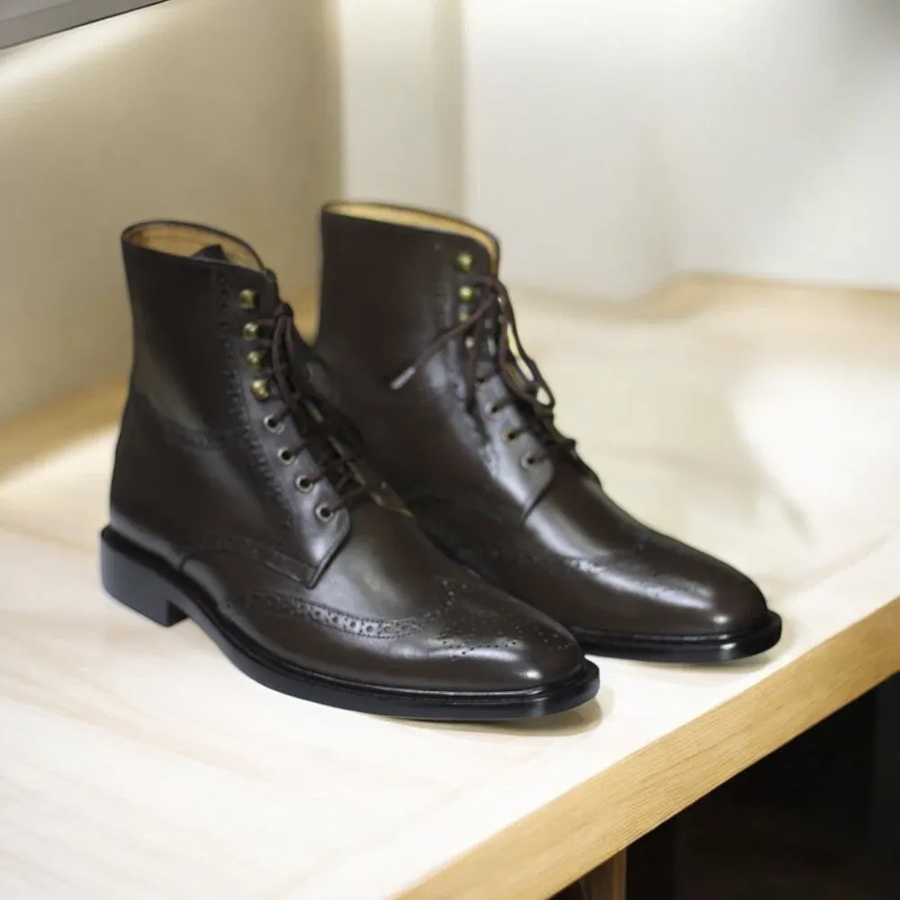 Men's Brown Leather Boot – Classic Style Boot