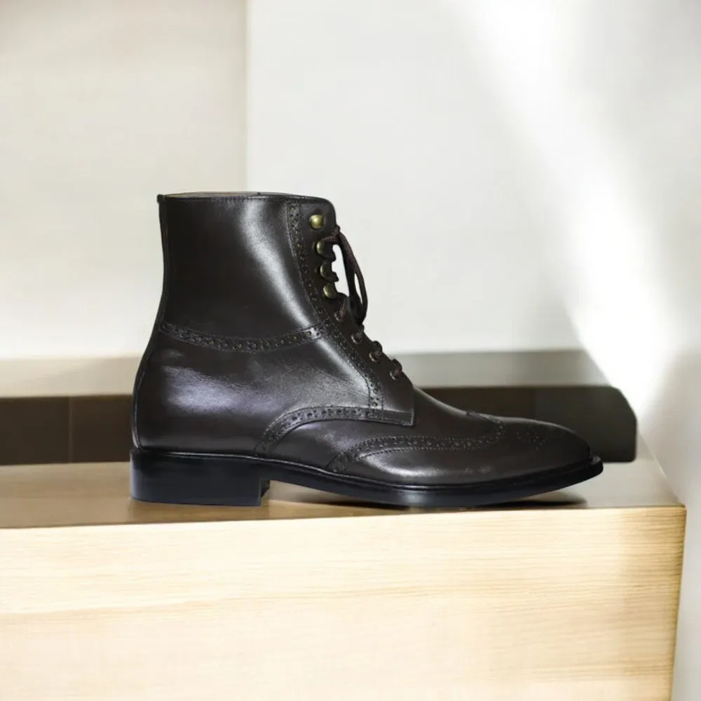 Men's Brown Leather Boot – Classic Style Boot