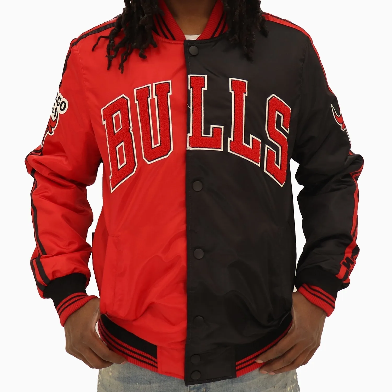 Men's Chicago Bulls NBA Varsity Satin Jacket