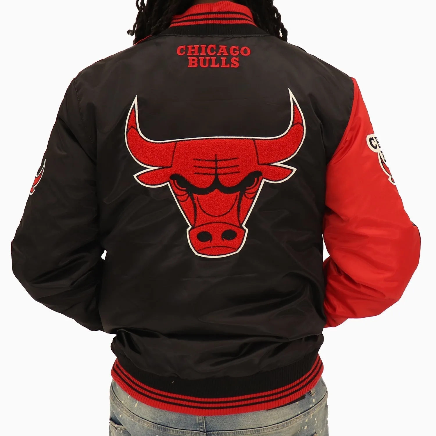 Men's Chicago Bulls NBA Varsity Satin Jacket