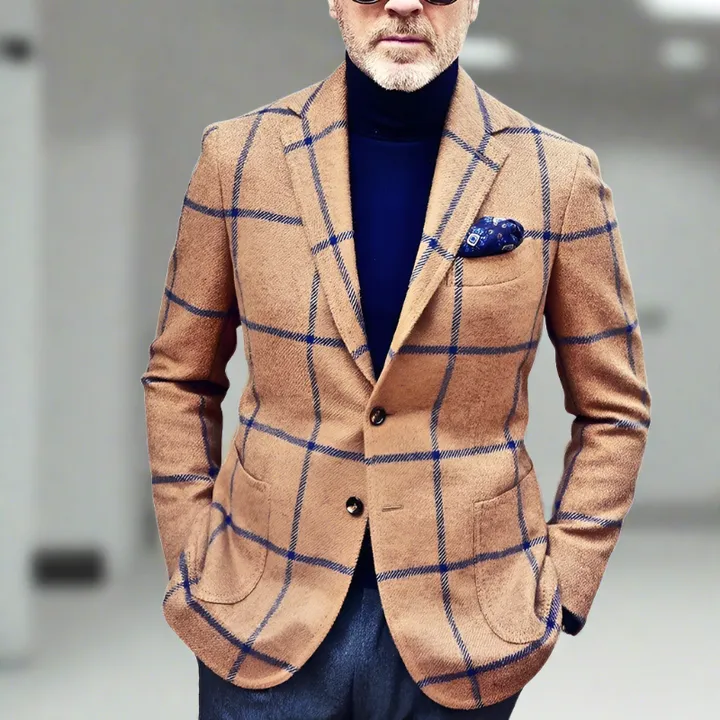 Men's Darnell Blazer: Stylish Checked Design