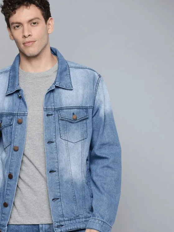 Mens Denim Jacket Light Blue