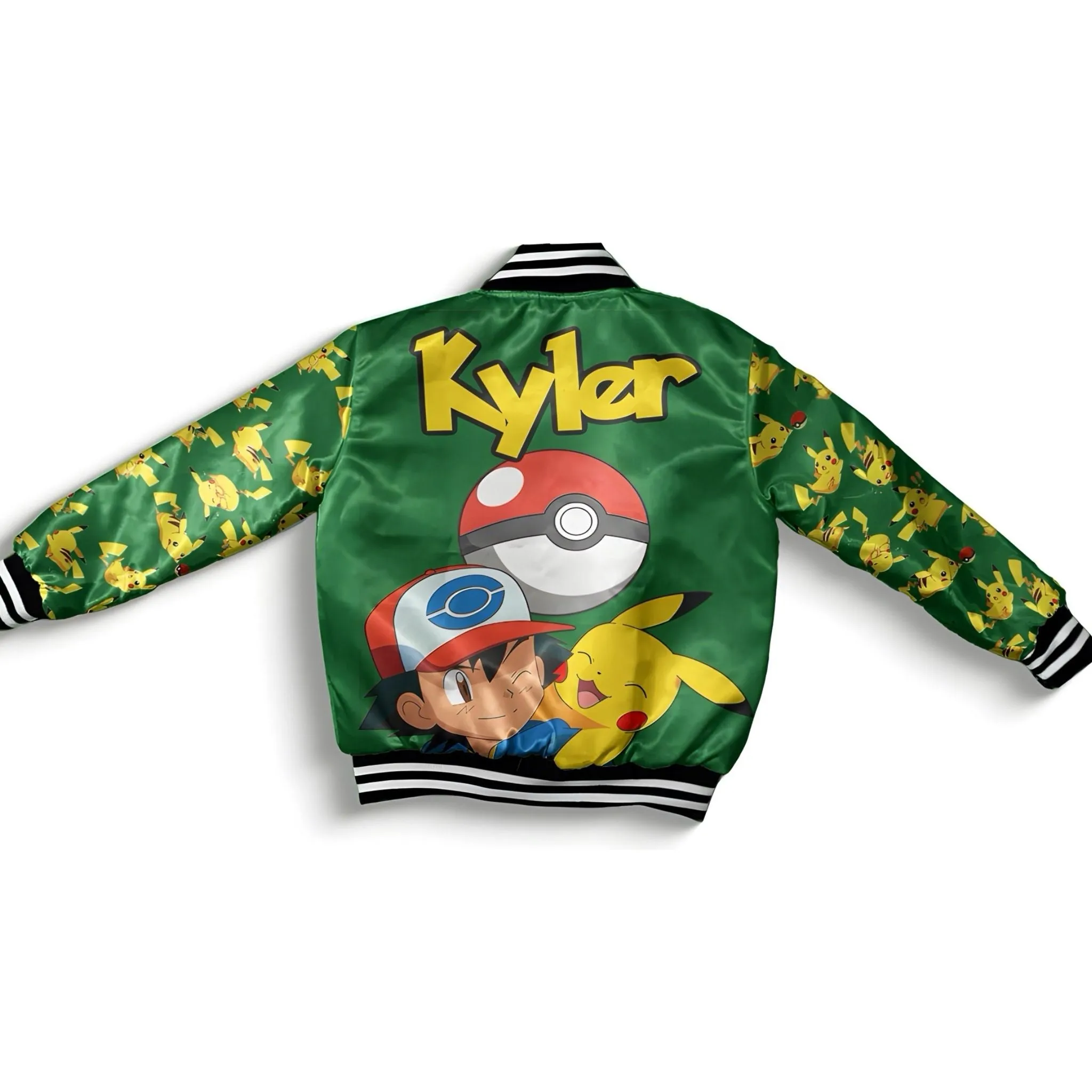 Men's Green Pokemon Bomber