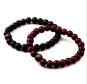 Men’s Natural Beaded Root Bracelet