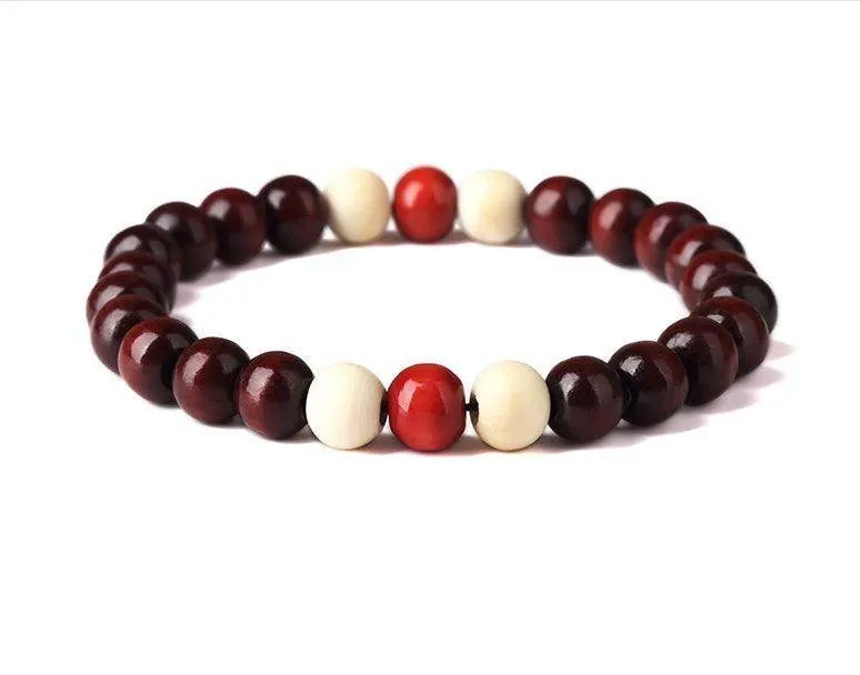 Men’s Natural Beaded Root Bracelet