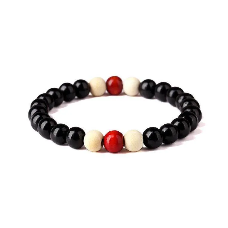 Men’s Natural Beaded Root Bracelet