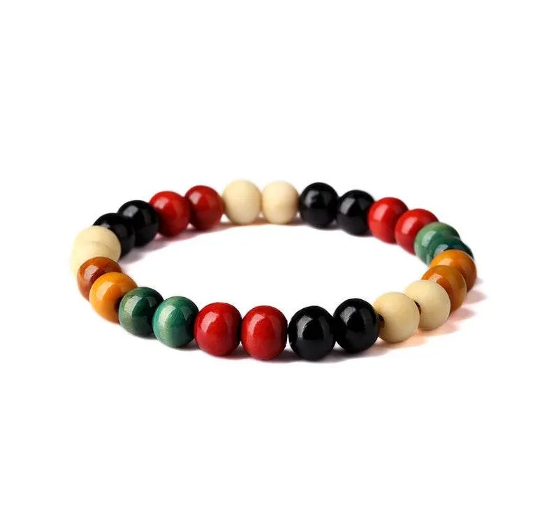 Men’s Natural Beaded Root Bracelet