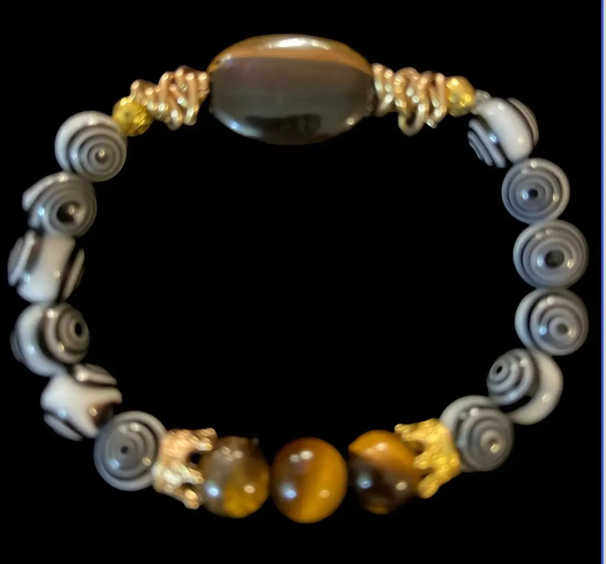 Men's Natural Stone and Beaded Bracelets: Elegance Redefined 💕🐊