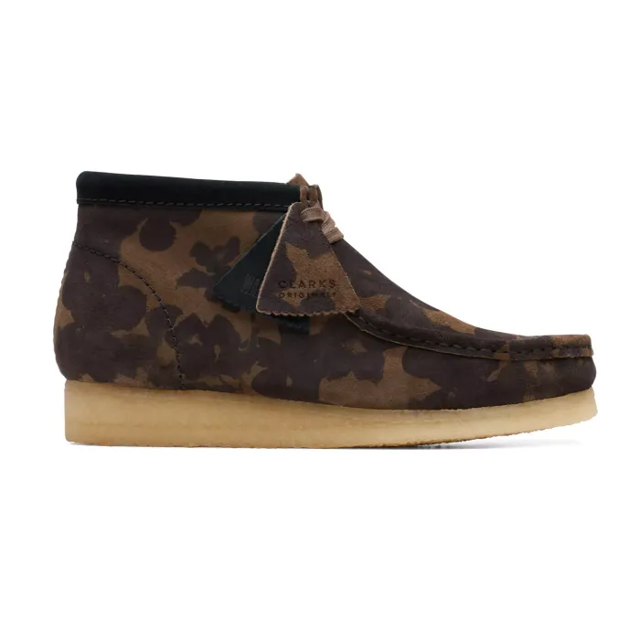 Men's Wallabee Boot (Black/Khaki Floral)