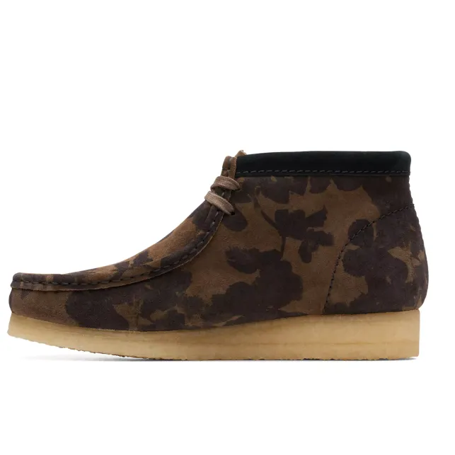 Men's Wallabee Boot (Black/Khaki Floral)