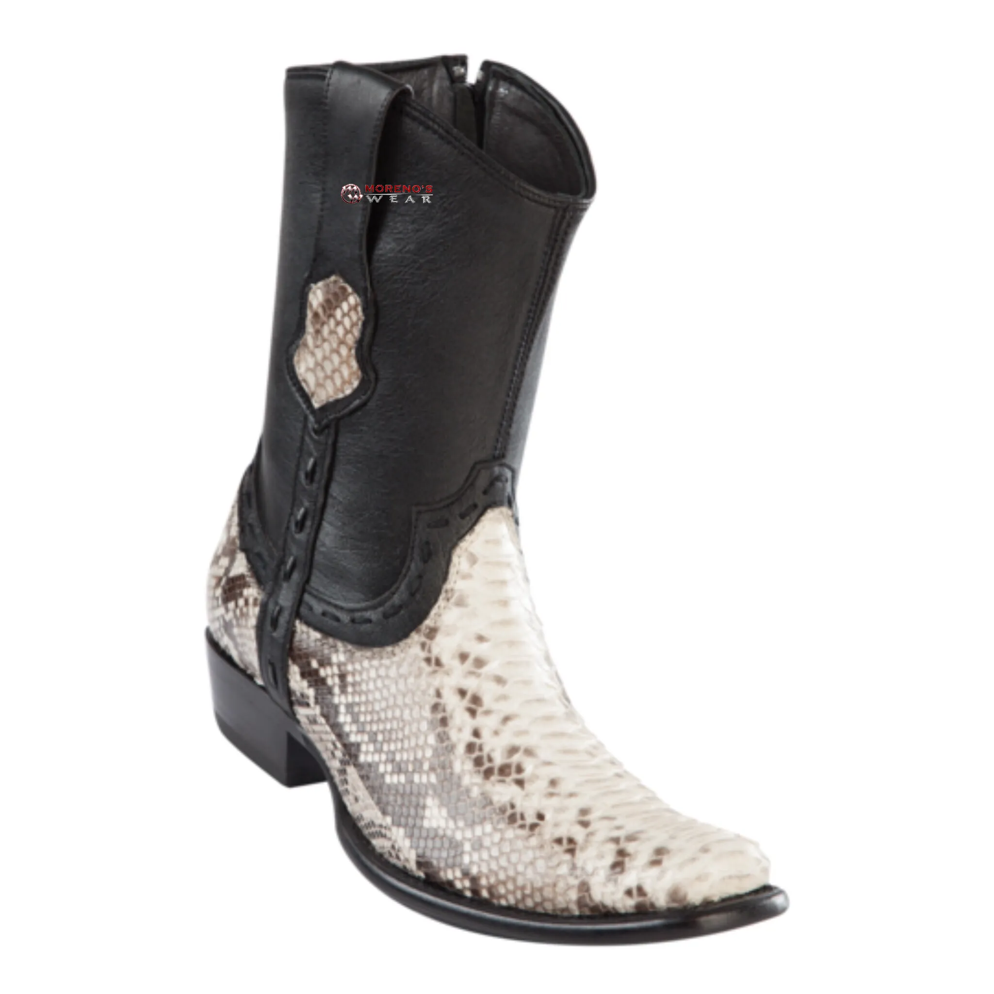 Men's Wild West Python Ankle Boots Dubai Toe