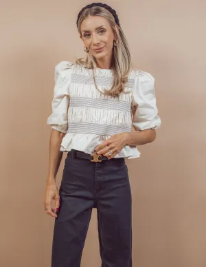 Messer Ruffle Top