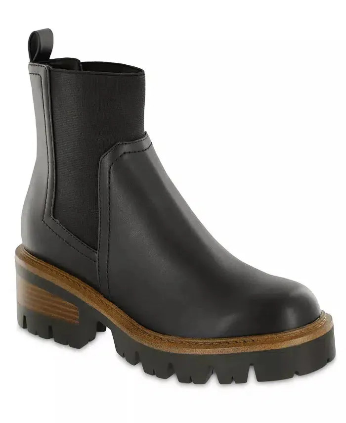 Mia Ives Pull-On Ankle Boot - Black