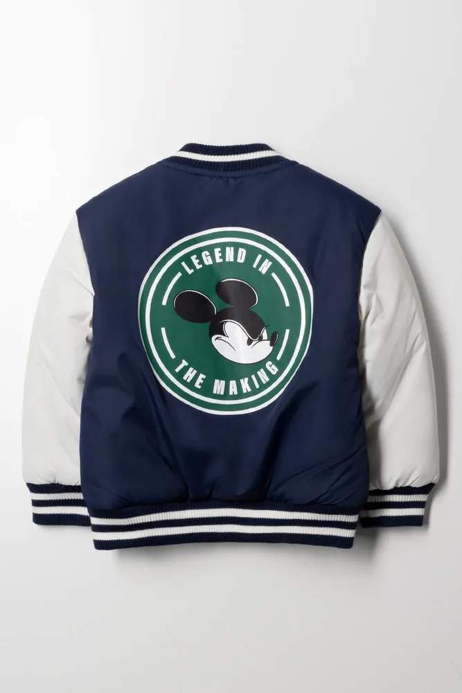 Mickey Mouse Bomber Jacket Navy