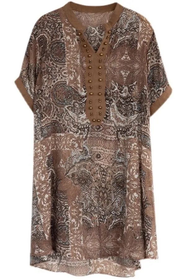 Milk Silk V Neck Blouse