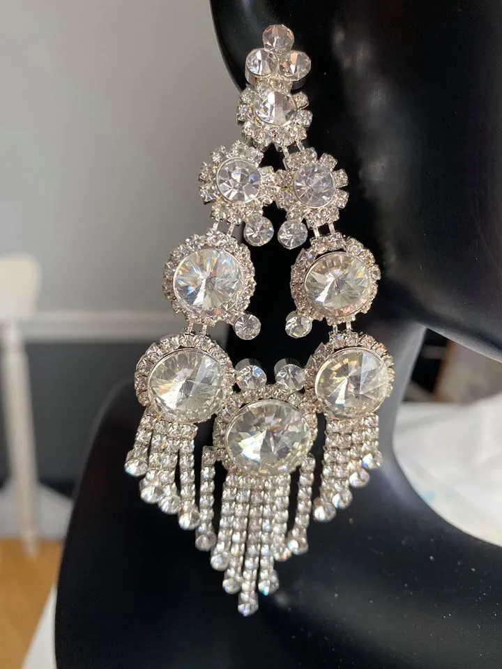 Mini Crystal Chandelier Earrings | Prom Earrings | LMB - 005