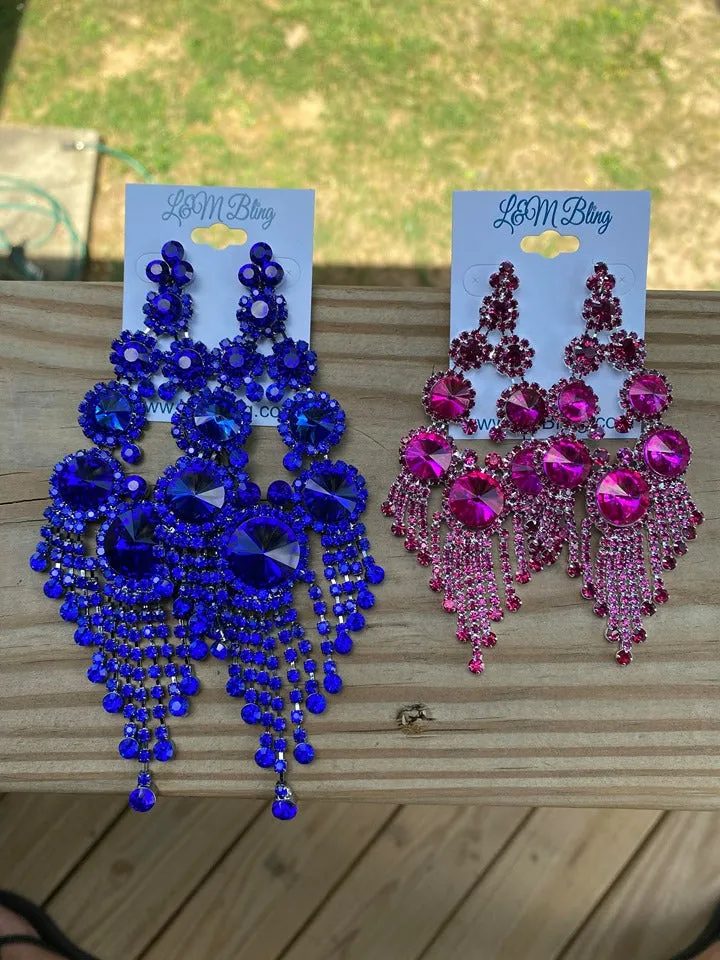 Mini Crystal Chandelier Earrings | Prom Earrings | LMB - 005