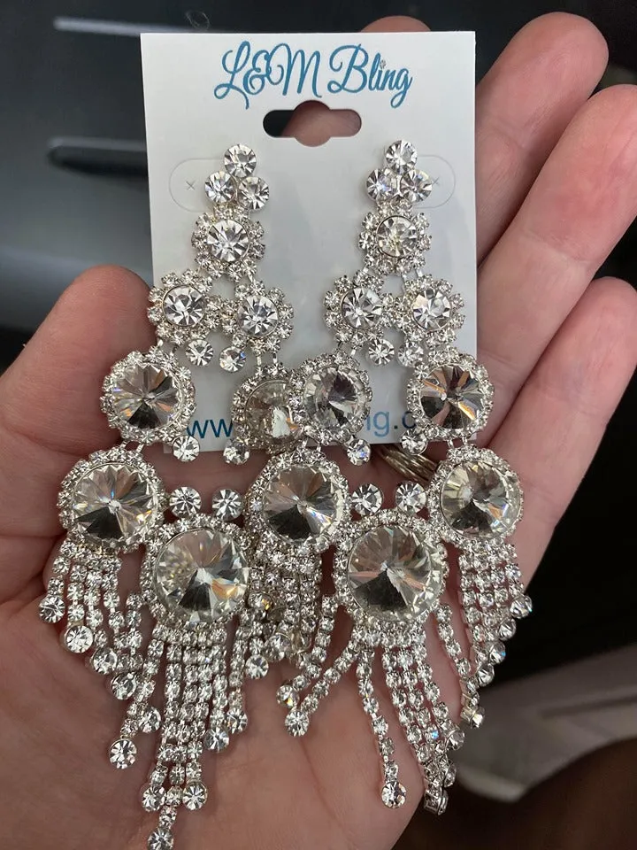 Mini Crystal Chandelier Earrings | Prom Earrings | LMB - 005
