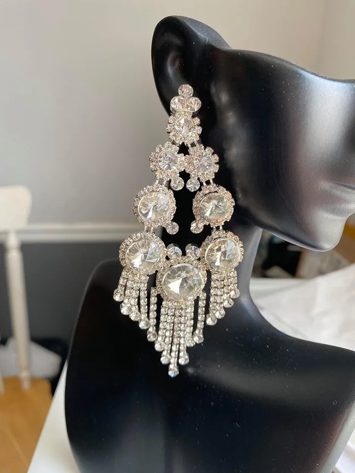Mini Crystal Chandelier Earrings | Prom Earrings | LMB - 005