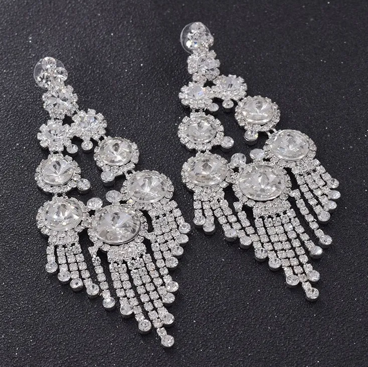 Mini Crystal Chandelier Earrings | Prom Earrings | LMB - 005