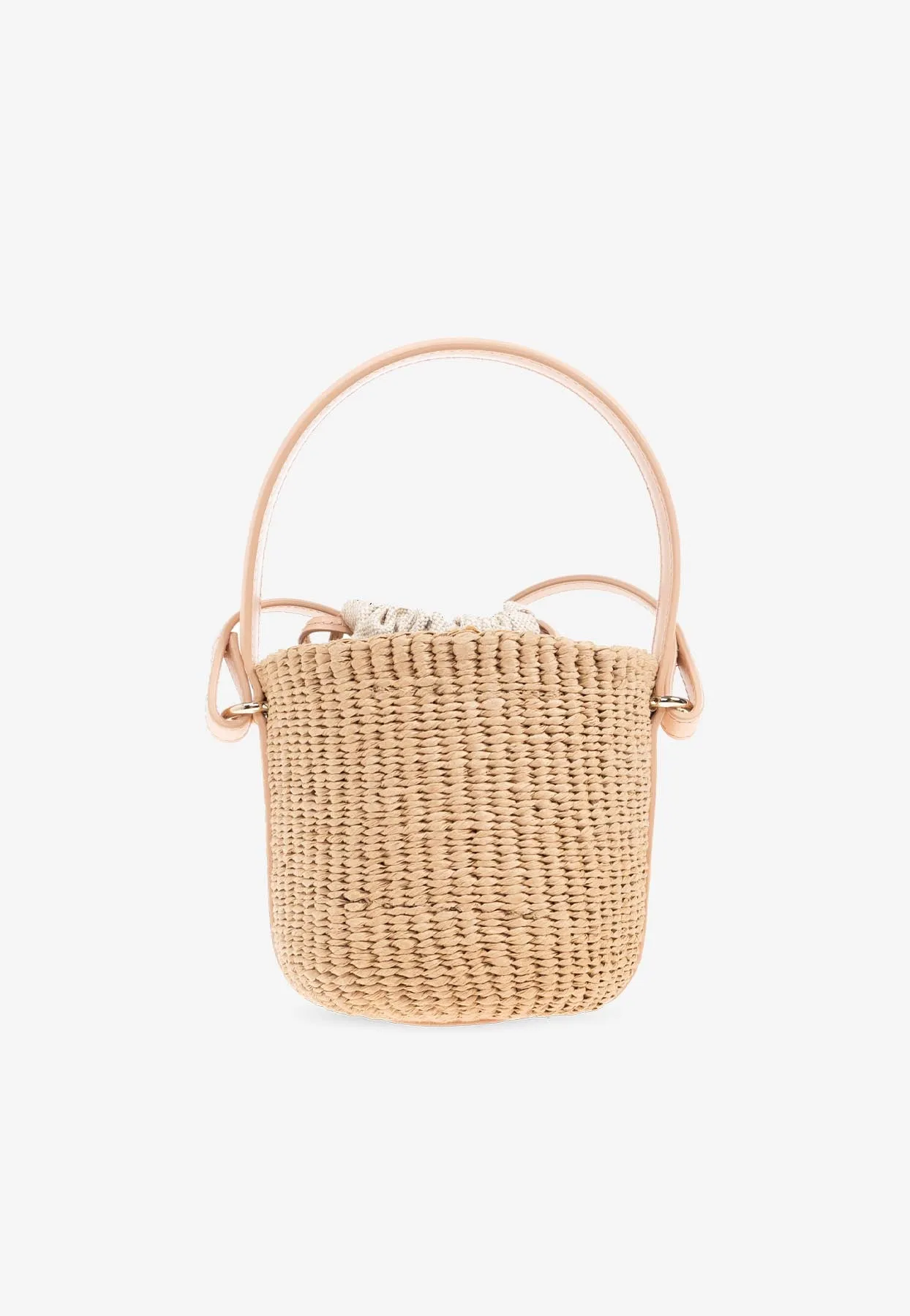 Mini Horse Medal Woven Basket Bag