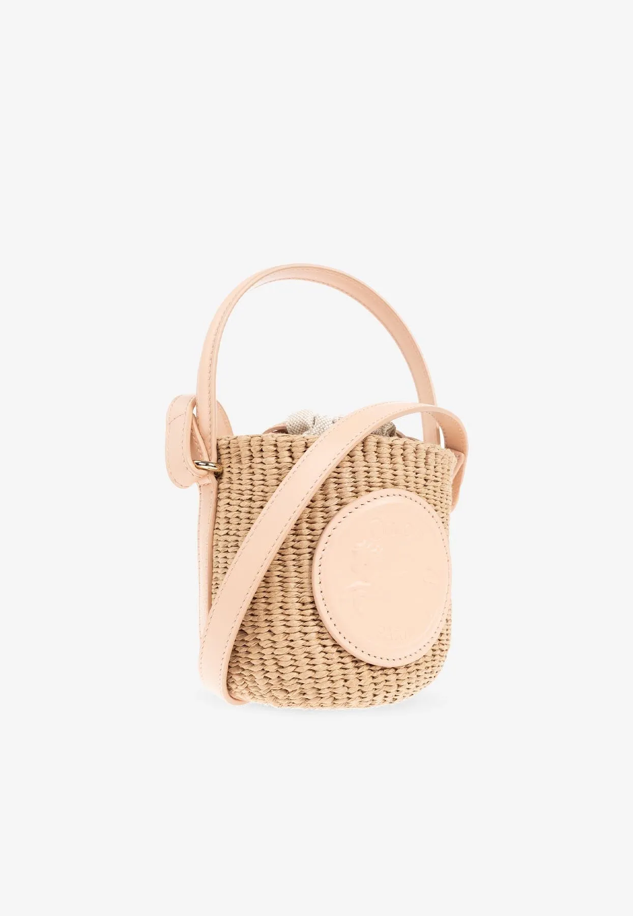 Mini Horse Medal Woven Basket Bag