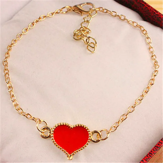 Minimalist Fashion Men Bijoux Love Clover Heart Lucky 8 Chain Bracelet for Women Jewelry Girl Bangle Gift Crystal Charm pulseras
