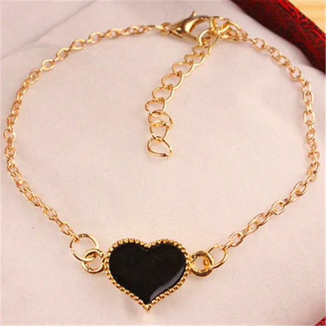 Minimalist Fashion Men Bijoux Love Clover Heart Lucky 8 Chain Bracelet for Women Jewelry Girl Bangle Gift Crystal Charm pulseras