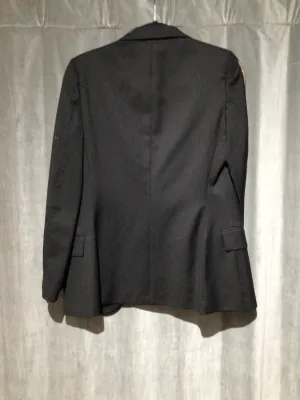 MM6 Maison Martin Marigiela Black Blazer with Rose Gold Paint