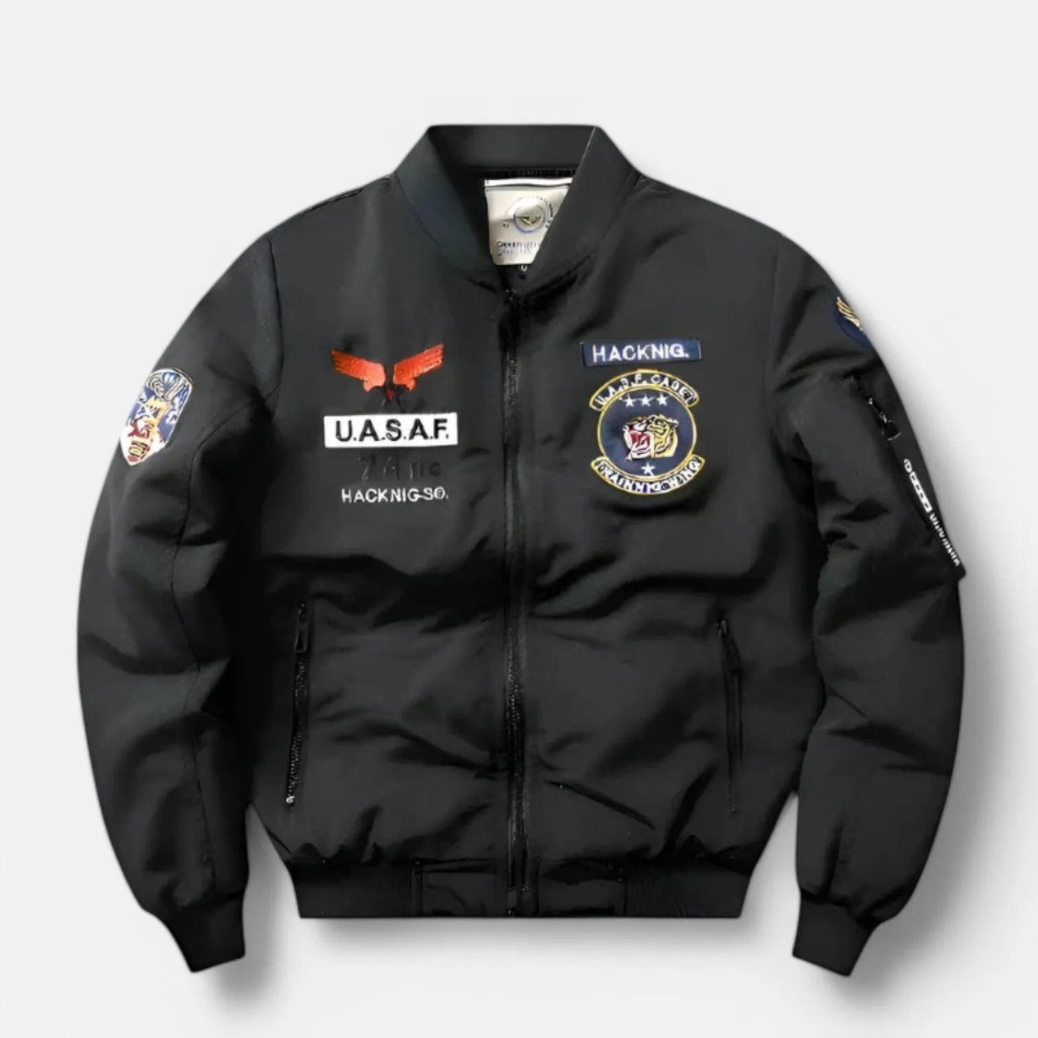 Monacogents | Military Style Fleece-Lined Bomber Jacket