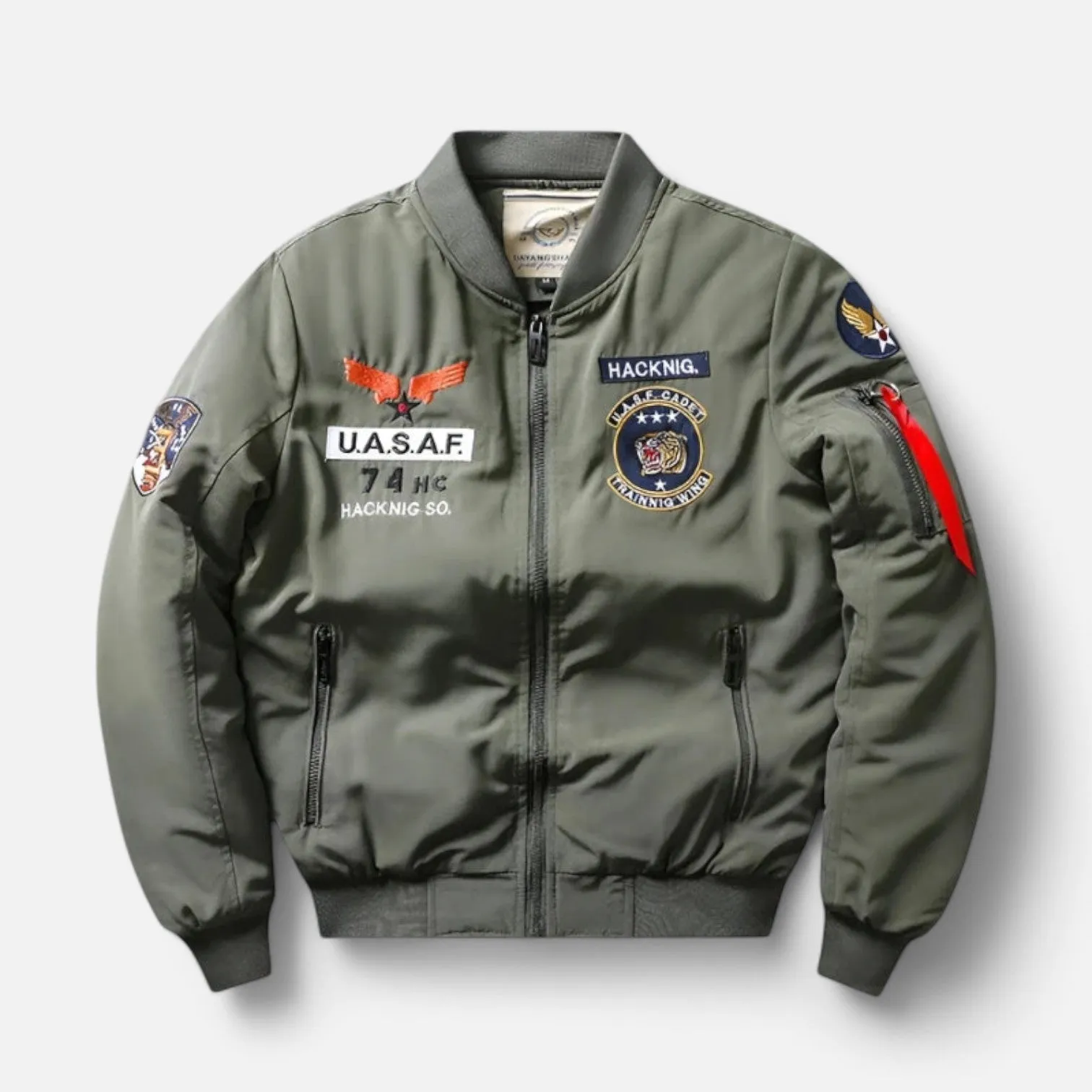 Monacogents | Military Style Fleece-Lined Bomber Jacket