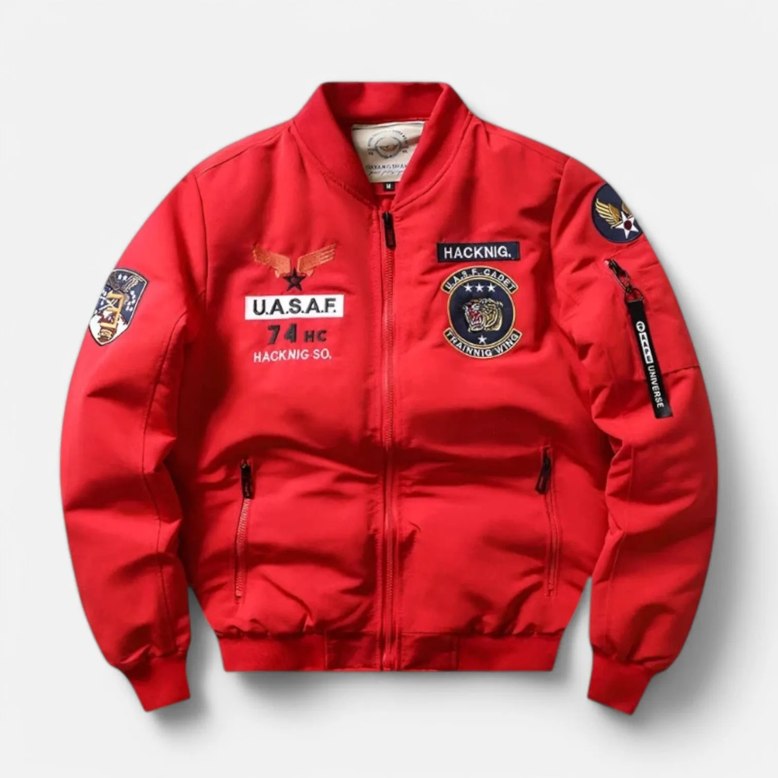 Monacogents | Military Style Fleece-Lined Bomber Jacket